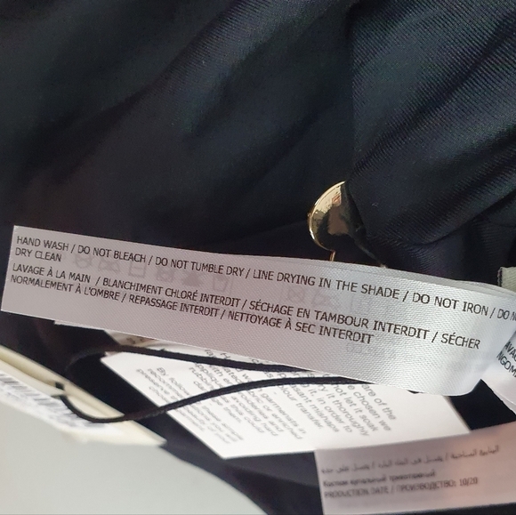 TWINSET NWT‎ Halter Top One-Piece Swimsuit Gold/Black B Cup Women's Size M - Picture 13 of 13